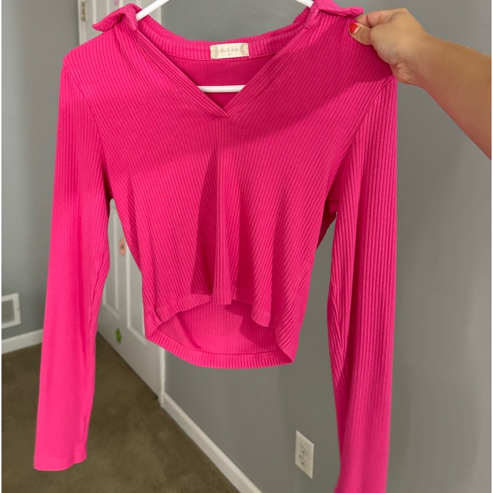 Alterd state long sleeve crop top